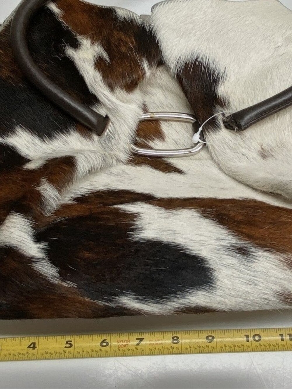 GORGEOUS $495 Piatonna Italian Calf Hair Bag Animal Print - Picture 3 of 6